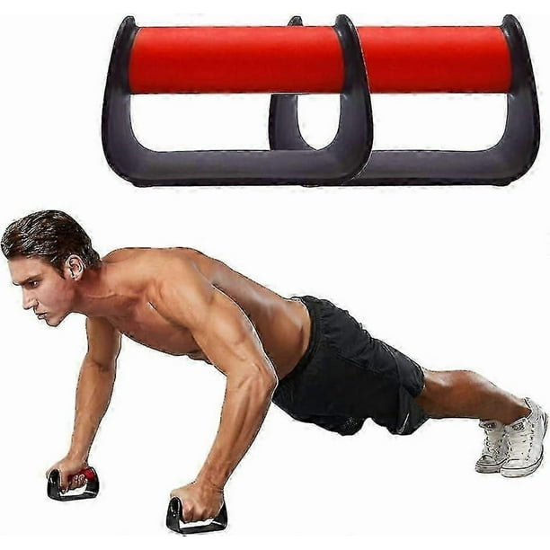 Pushup Handles For Floor Board Portable Push Up Bars For People Fitness Home Workout Equipment Colour Red