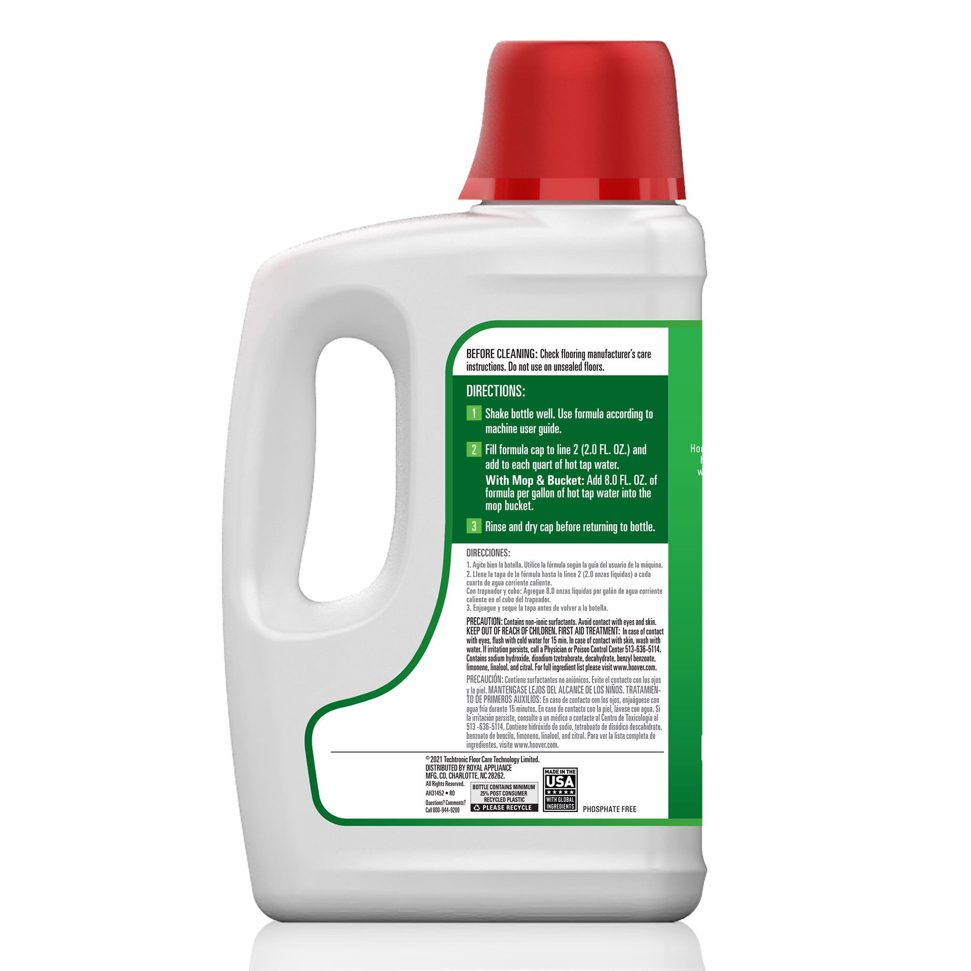 Hoover Renewal Tile and Grout Floor Cleaner, Concentrated Cleaning Solution  for FloorMate Machines, 32 Oz Formula, AH31433, White