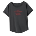 thumbnail image 4 of Camiseta para mujer con cuello redondo y manga corta informal para playa, senderismo, viajes XL, 4 of 8