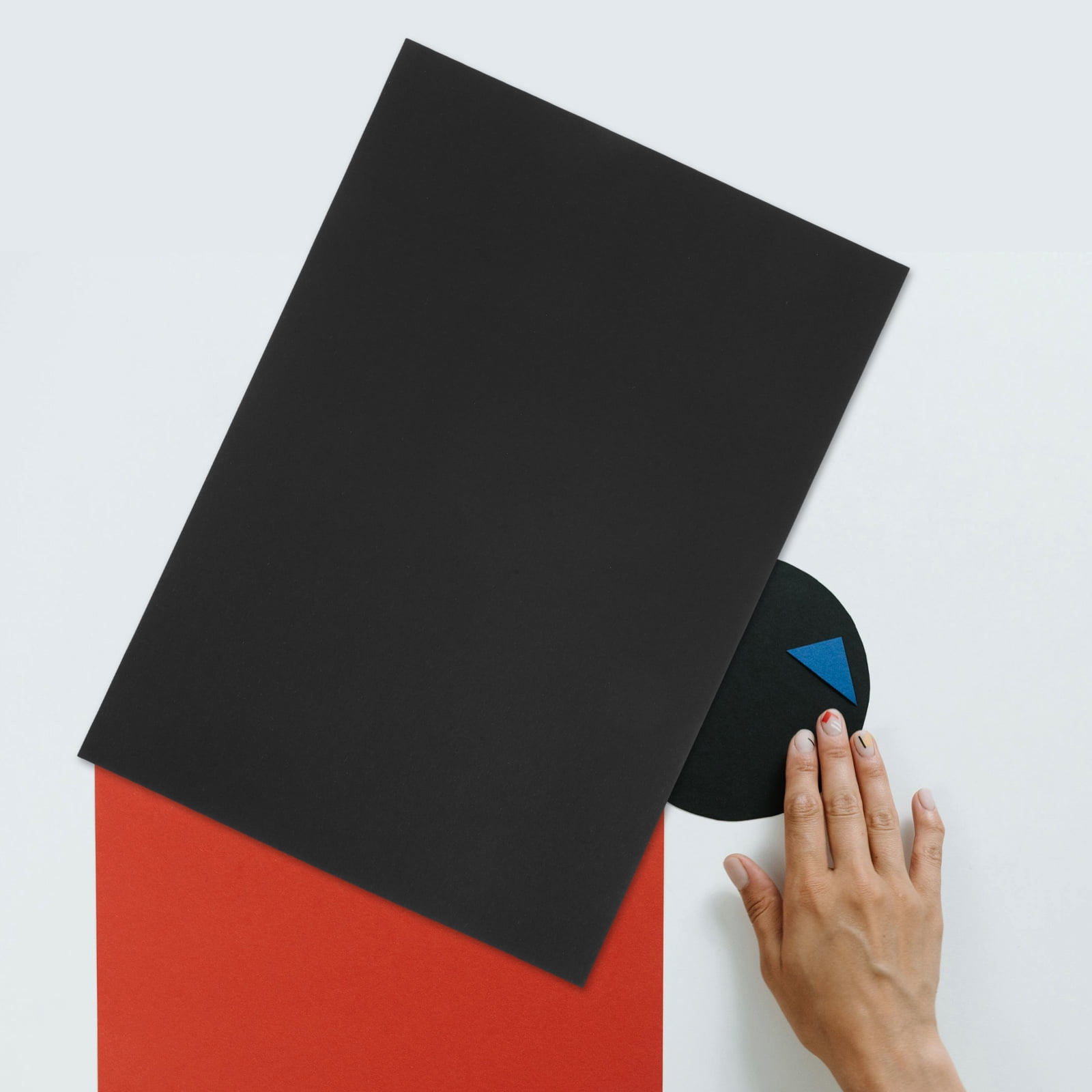 WHAMVOX 50pcs Black Cardstock A4 For Diy Projects Thick Construction Paper For Scrapbooking Card Making And Halloween Crafts