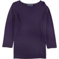 thumbnail image 1 of Karen Scott Luxsoft Pullover Suéter para Mujer, Púrpura, 1X, 1 of 1