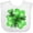 AA-White, variant on Inktastic Painted Clover Patch Shamrocks for St. Patricks Day Boys or Girls Baby Bib
