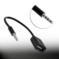 thumbnail image 3 of Cable conversor de conector de audio de 3,5 mm a USB 2.0 macho a hembra para MP3 de coche, 3 of 5