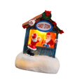 thumbnail image 1 of Edificio navideño de resina BLESIY adorno de escritorio en miniatura para decoración del hogar casita navideña 7 cm x 5 cm x 9,5 cm, 1 of 8