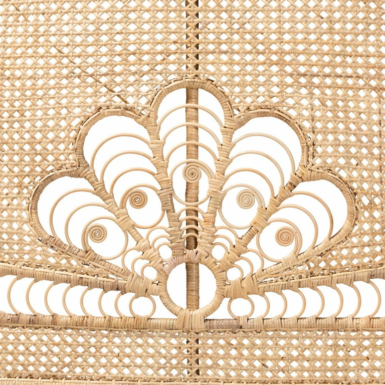 3r Studios Woven Rattan Panel Headboard 3d mon