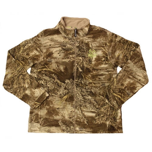 Men's Fleece Camo Full-Zip Jacket, Available in Multiple Patterns by Generic