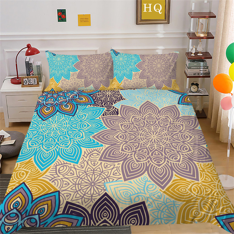 Colourful Bedspreads Home Textiles Ethnic Patterned Quilt Cover Set