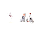 thumbnail image 1 of Estatua de de resina, escultura decorativa para el hogar, figuras de flamencos de cerámica, adorno animal único, ideal para regalar, oficina, 1 of 8