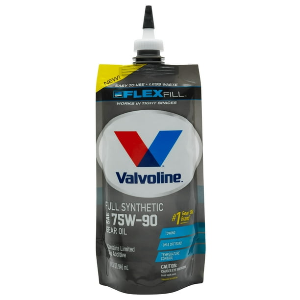 Valvoline Flex Fill Sae 75w 90 Full Synthetic Gear Oil 1 Qt Squeeze Pouch Walmart Com