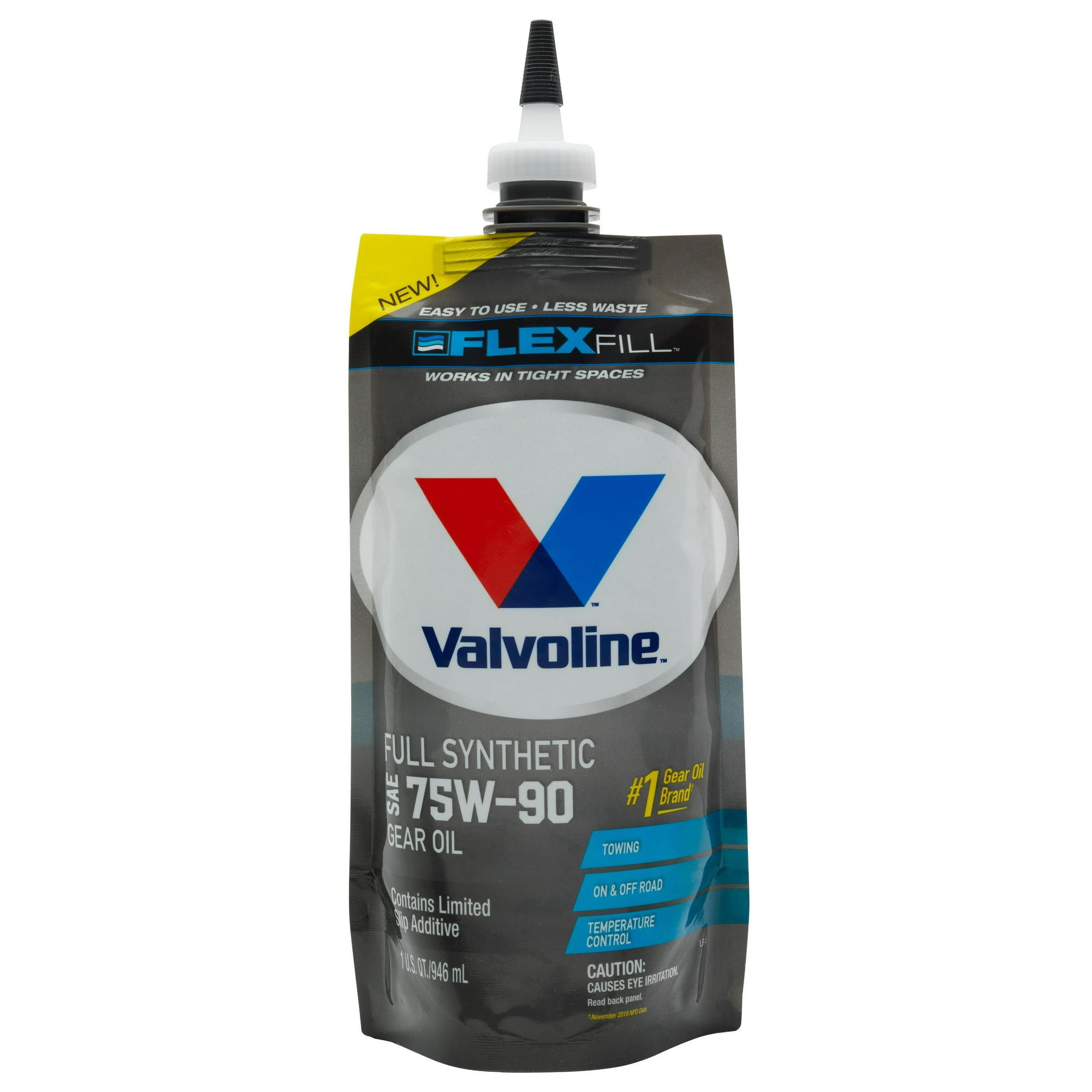 Valvoline Flex Fill 75W-90 Full Synthetic Gear Oil 1 QT Squeeze Pouch