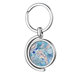 thumbnail image 1 of Pluma agua Ocean Dot carta Rotating keychain Metal Keyring Holder, 1 of 2