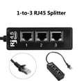thumbnail image 4 of Cable extensor de red RJ45 macho a 3 puertos RJ45 hembra, divisor LAN Ethernet, 4 of 6