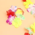 thumbnail image 5 of Conjunto de falda de estilo hawaiano, pulseras de tocado de flores de simulación, guirnalda colgante, accesorios para disfraces de fiesta (verde), 5 of 5