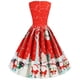 thumbnail image 5 of Vestidos de Navidad Para Mujer Vestido de Encaje Con Estampado Delgado Vestido Sin Mangas Con Cuello Redondo Odeerbi  ODB201011, 5 of 7