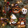 thumbnail image 2 of Bucilla Felt Applique DIY Holiday Ornament Kit, Vintage Halloween, Set of 6, 2 of 11