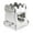 2, variant on SDFGTstore Assembled Oven Camping Barbecue Stoves Square Portable Mini Stove Hot Plate Furnace Travel Cooking Stove Home Kitchen