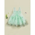 thumbnail image 3 of Toddler Kids Girls Dress 6 12 18 24 Months 2T 3T 4T Butterfly Embroidery Sleeveless Casual Dress Baby Summer Fashion Princess Dresses, 3 of 9