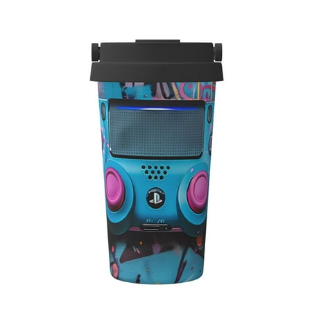 

Junzan Urban Graffiti Gaming Style for Stainless Steel Vacuum Insulated Tumbler - Reusable Insulated Cold Brew Iced Coffee Cup Thermos -Gifts for Women Men Him Her