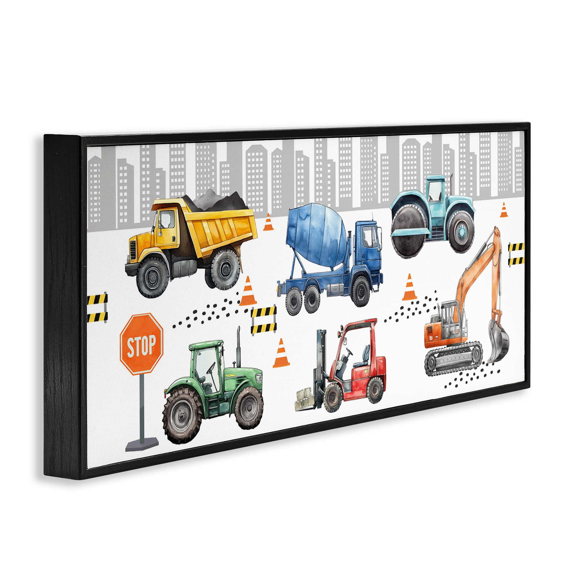 Stupell Industries City Keeps On Moving Black Framed Giclee Art, design by Christine Simpson Art