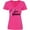 Hot Pink, variant on Inktastic Breast Cancer Awareness I Support My Daughter Pink Ribbon Women's V-Neck T-Shirt