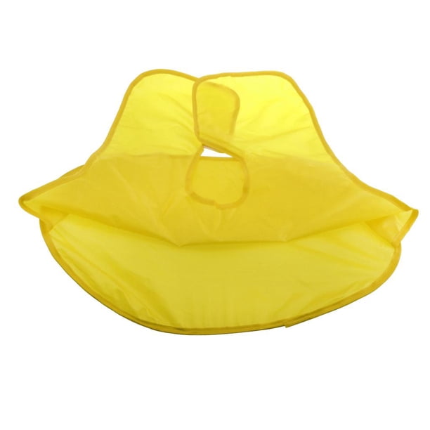 Plegable Barbero Corte Barba Aseo Recortar Delantal Cape para Hombres , Amarillo Yinane Colector de pelo de barba
