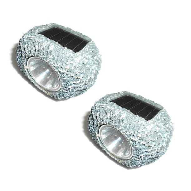 Solar LED Rock Spot Light - 2 pack Small - Walmart.com - Walmart.com