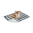 thumbnail image 1 of Shininglove 40inch Pee-Proof Dog Blanket, Buffalo Plaid Plush Pet Blanket for Small & Medium Dog Cats, Grey/White, 1 of 7
