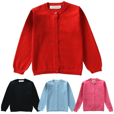 

Xinhuaya 1-5T Baby Boys Girls Button-Down Cardigan Toddler Cotton Knit Sweater