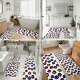 thumbnail image 3 of Blue and White Leopard Print Bathroom Rug Set 4 Piece,Includes Contour,Lid Cover,Bath Mat,Non-Slip Extra Soft Absorbent Washable, 3 of 3