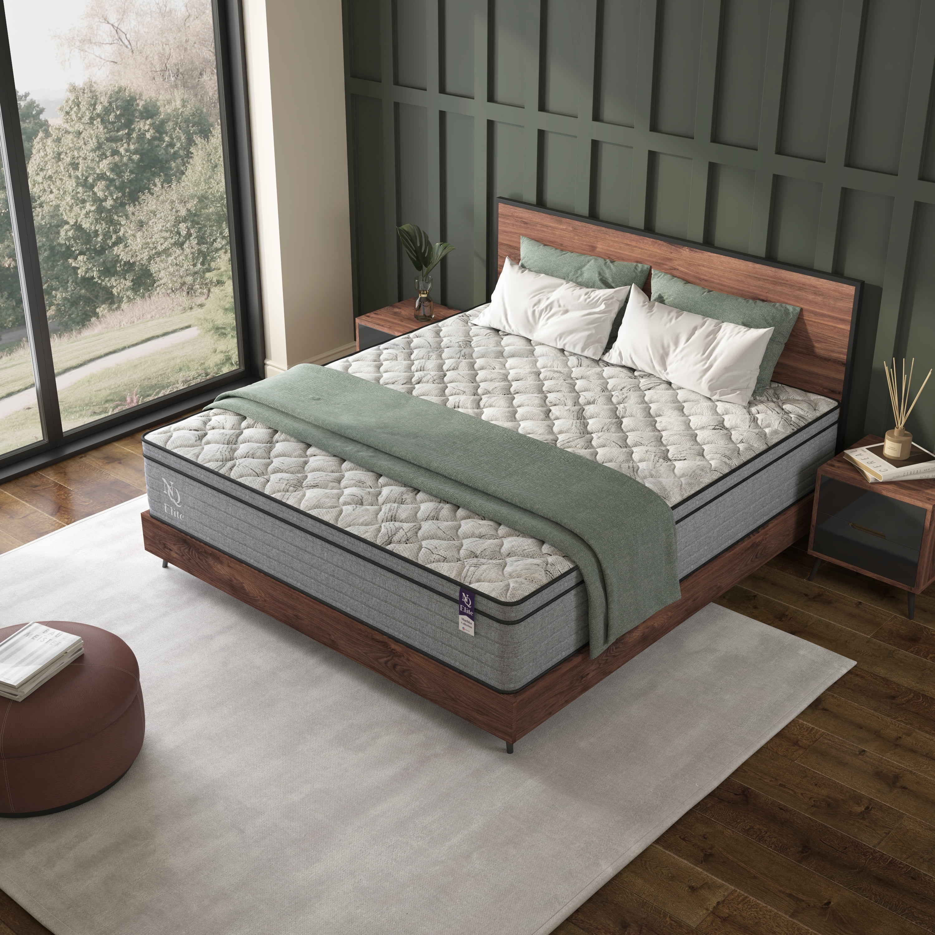 NapQueen Elite Series Machka 10" Full Size Mattress, Hybrid Pocket Spring Coils, Bed In a Box, Adult