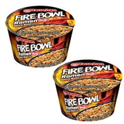 Maruchan Bowl Fire Spicy Beef Flavor,  3.49 oz Instant Cup Noodles Japanese Ramen Noodle Soup Convenient and Portable Just add Water for Snacking Lunch or College Gift Package Pack of 2