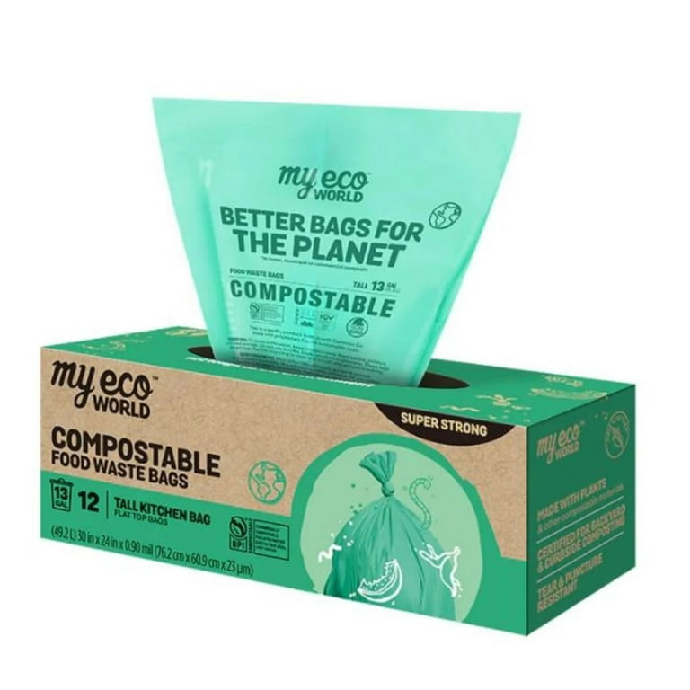 13 Gallon Compostable Food Waste Bag 72 Count Walmart
