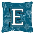 thumbnail image 5 of Carolines Treasures CJ2014-ZPW1818 Letter Z Sea Doodles Initial Alphabet Canvas Fabric Decorative Pillow  18H x18W, 5 of 7