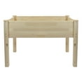 thumbnail image 3 of Northlight 4ft Natural Wood Raised Garden Bed Planter Box with Liner, 3 of 6
