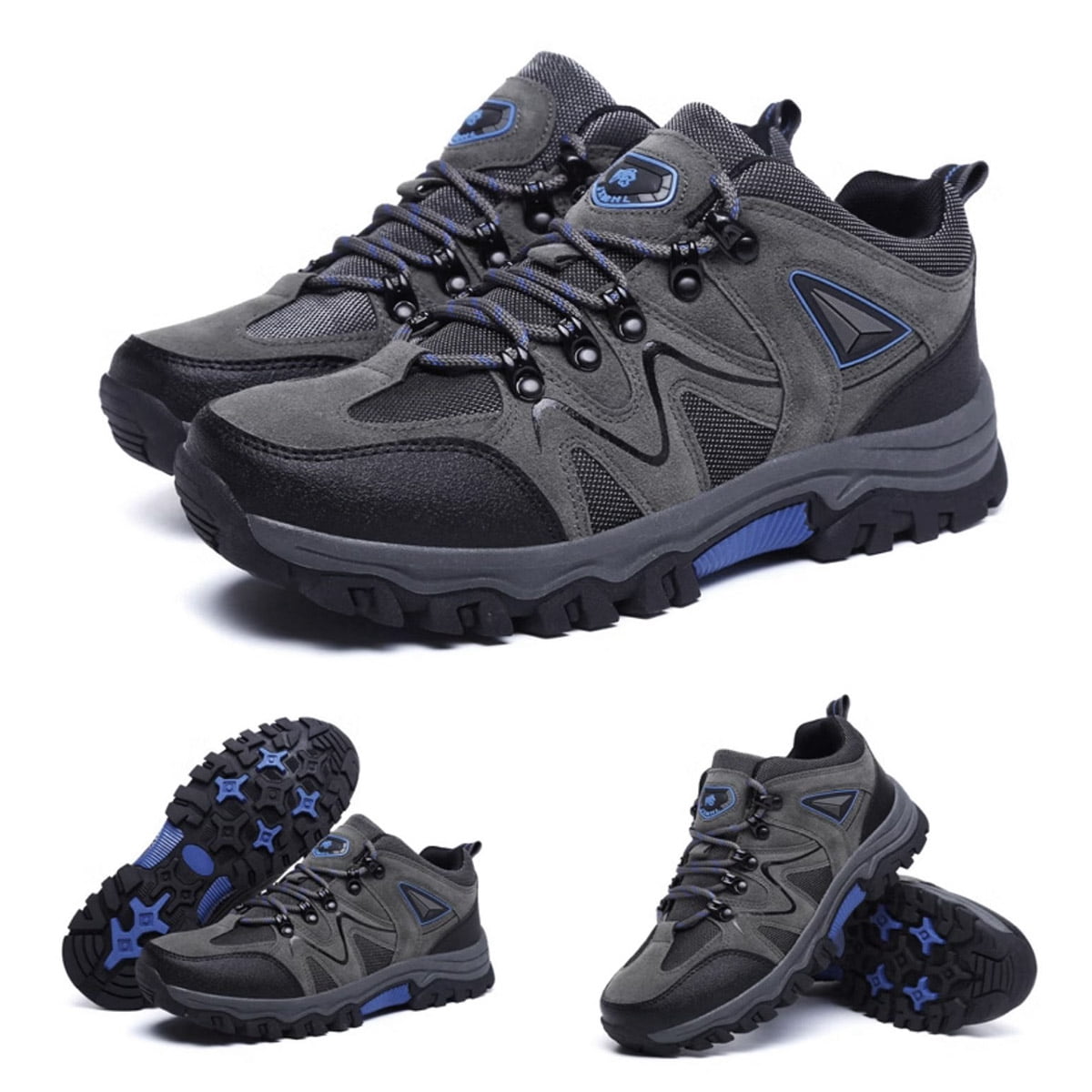 AUXDIQ Hiking Shoes Mens Waterproof Mountain Trekking Shoes Men Breathable Walking Shoes Outdoor Sports Running Camping Climbing