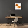 thumbnail image 3 of Austin, Vanessa 26x26 White Modern Wood Framed Museum Art Print Titled - Flower Burst in Mandarin II, 3 of 4
