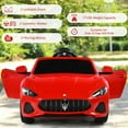 thumbnail image 4 of Gymax 12V Kids Ride On Car Licensed Maserati GranCabrio w/Remote Control & Music Red, 4 of 10