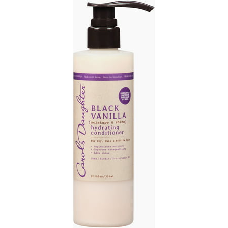 Carol’s Daughter Black Vanilla Hydrating Conditioner with Shea Butter For Dry Dull Hair, 12 fl