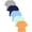 Sky Blue,Navy Blue,Dark Orange,Light Grey,Mint, variant on Poroka Boys 5-Pack Cotton T-Shirts Soft Short Sleeve Crew Neck Solid Basic Tees for School, Play, Everyday Wear