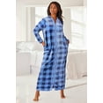 thumbnail image 4 of Dreams & Co. Plus Size Plush Zip-Front Robe, 4 of 5
