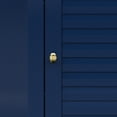 thumbnail image 6 of Teamson Home Glancy Freestanding Corner Floor Cabinet with Faux Louvered Door, Navy, 6 of 6
