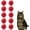 Red, variant on Green Puff Ball Cat Toy – Large Glitter Sparkle Soft Puff Ball for Cats, Interactive Play and Exercise Toy (Red)
