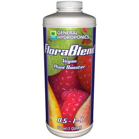 General Hydroponics Flora Blend-Vegan Compost Tea Fertilizer, 1 Qt.