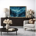 thumbnail image 4 of Framed Canvas Print Forest Mountain Wall Art Modern Decorative for Living Room Bedroom - 24"x36" NATURAL, 4 of 8