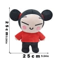 thumbnail image 2 of Pucca, Stuffed Toys, Pucca Plush, Plush Toy, Plushies, Cute Maruko Head Chinese Doll Doll, Cartoon Plush Doll Couple Wedding Gift, 2 of 8