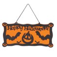 thumbnail image 4 of 2PCS Halloween Door Sign Witch Pumpkin Skeleton Halloween Hanging Decoration, 4 of 8