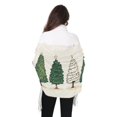 thumbnail image 4 of FORMRS Womens Scarf Winter Soft Long Big Warm Shawls Wrap Tassel Scarves, Hand Drawn Christmas Stars, 4 of 9