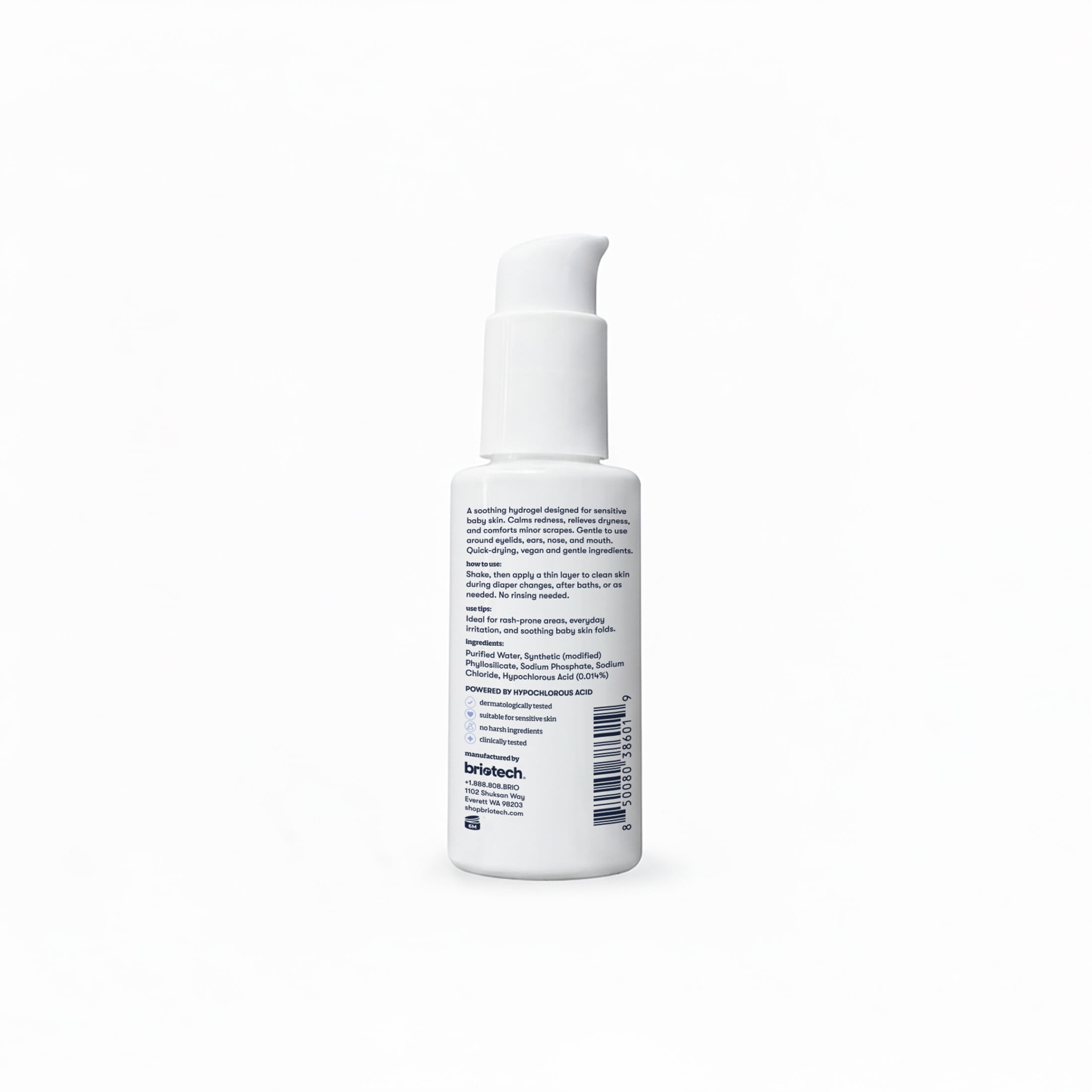Briotech Babies & Kids Skin Serum, Hypochlorous Acid Gel, 3.4 fl oz (2 Pack)