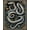 Black Gray Gold, Pattern 1, variant on ODIKA Snake Moody Gothic Tangled Serpent Ornate Frame Coiled Border Non-Slip Chair-Friendly for Home Office, Gaming Room, Under Desk
