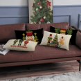 thumbnail image 5 of Merry Christmas Nutcracker Lumbar Decorative Throw Pillow Cover 12 x 20 Set of 4, Rectangular Xmas Tree Cartoon Soldier Toy Outdoor Home Decor, Winter Holiday Women Girl Gifts Couch Cushion Case, 5 of 6